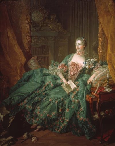 Pompadour, Jeanne Antoinette Poisson door François Boucher